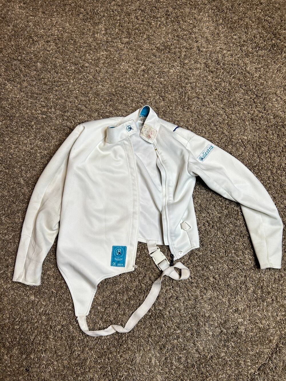 Vintage Balestra White Fencing Jacket 350 N Size S